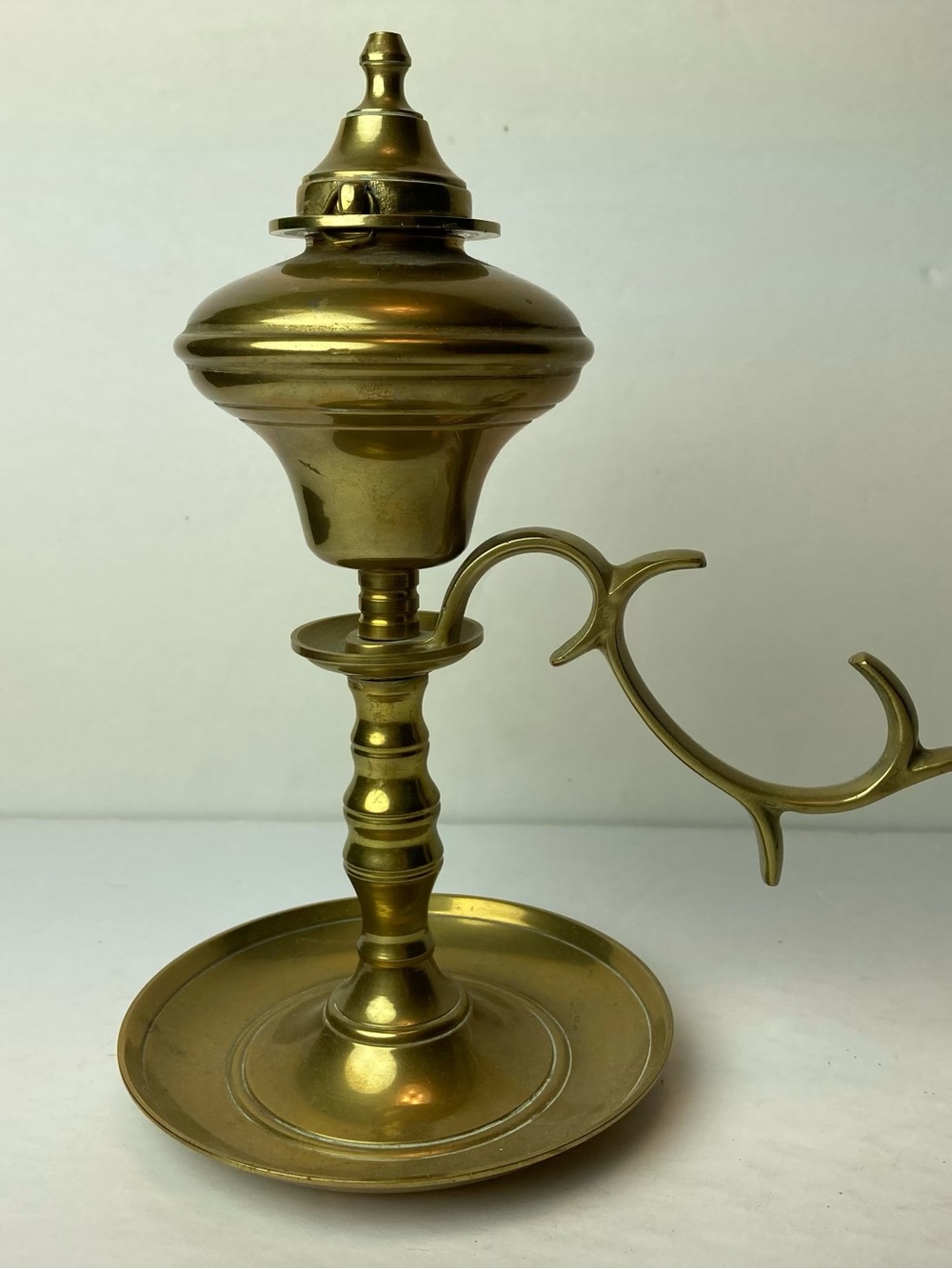 Antique Vintage Brass Whale Oil Lamp Lantern
